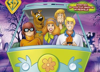 Aventuras de Scooby-Doo e detetives da Máquina do Mistério em livro ilustrado